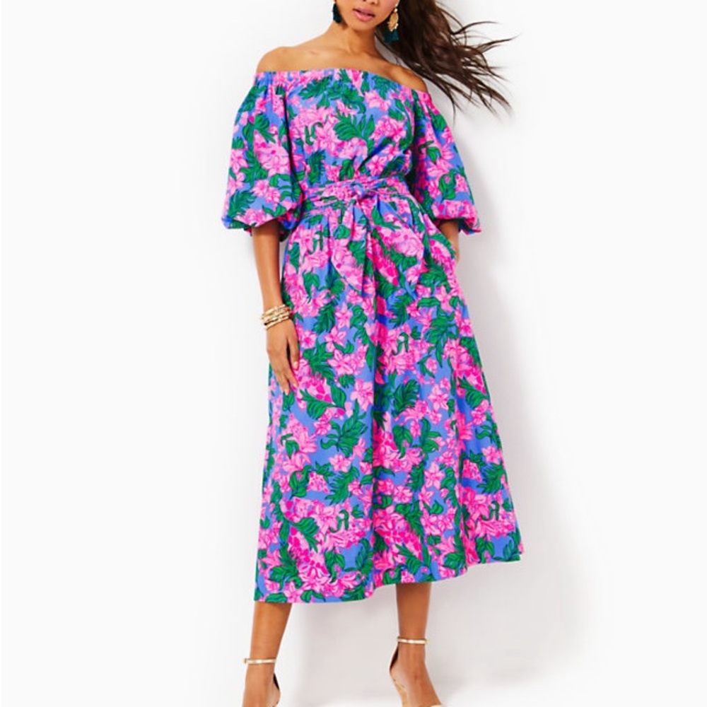 Lilly Pulitzer Shawnlee Elbow Sleeve Medium